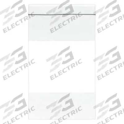 APPROVED VENDOR Reclosable Bag: 2 mil Thick, 6 in Wd, 8 in Lg, Hang Hole Not Included - White Block Reclosable Poly Bags