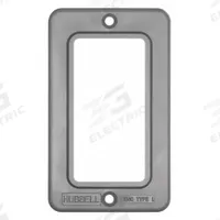 HUBBELL WIRING DEVICE-KELLEMS Outlet Box Plate: Portable Outlet Box Cover, GFCI Receptacles, 1 Gangs (MPN HBL3060). Key specifications — Color: Gray; Brand: HUBBELL WIRING DEVICE-KELLEMS.