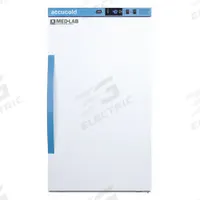 ACCUCOLD Lab Refrigerator: 3 cu ft, Undercounter, 2°C to 10°C, 19 in Overall Dp, 34 in Overall Ht (MPN ARS3ML). Key specifications — Door Opening Style: Right; Color: White; Alarm Type: Door Ajar; Manufacturer Part Number: ARS3ML; Brand: ACCUCOLD; Product Type: Lab Refrigerator; Door Type: Swing Solid; Refrigerant Type: R-600a.