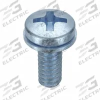 SEMS Screw: Internal Tooth, #2-56 Thread Size, 3/8 in Lg, Steel, Zinc-Plated, Pan, Phillips, 50 PK (MPN MPPII0-200370-050P). Key specifications — Drive Size: #1.