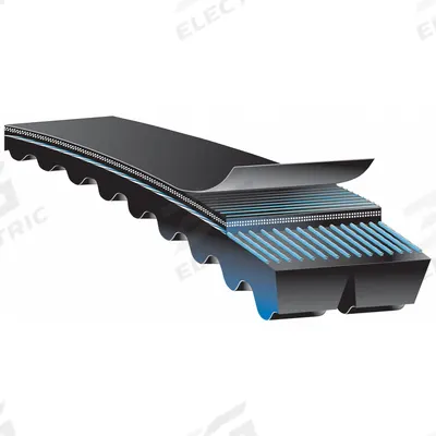 GATES Banded Cogged V-Belt: BX131, 3 Ribs, 134 in Outside Lg, 2 5/32 in Top Wd - BX Section Banded V-Belts