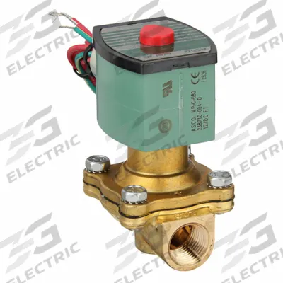 REDHAT Solenoid Valve: 2-Way, Normally Open, 1/2 in Pipe Size, 12V DC, Watertight - 2-Way/2-Position, Normally Open Solenoid Valves