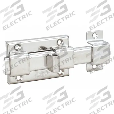 SUGATSUNE Door Bolt: Slide Bolt, 1 3/4 in Ht, 3 3/8 in Wd - Door Bolts