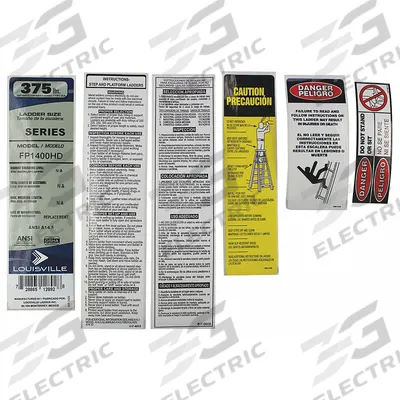 LOUISVILLE Label Kit: For 1CMU7/1CMU9/1CMV1/33J680/33J713/33J739/5MRG7 - Material Handling Parts