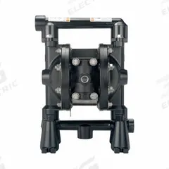 ARO Diaphragm Pump: Polypropylene Body, 1/2 in, NPT Connection, 12 gpm, PTFE Valve, SS Seat (MPN PD05P-ASS-STT). Key specifications — Brand: ARO; Seat Material: SS; Check Valve Material: PTFE; Diaphragm Material: PTFE w/ Santoprene Backing.