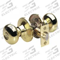 MASTER LOCK Door Lockset: Office Knob Locksets, Brass (MPN BC0103KA). Key specifications — Lockset Style: Biscuit.