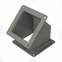 Wireway 45 Degree Elbow: 4 in Wd, 4 in Ht, 6.5 in, Non-Removable Cover, Steel (MPN F44WE45). Key specifications — Brand: HOFFMAN; With Knockouts: No.