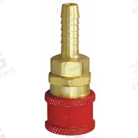 HANSEN Quick Coupler Body: Hose Barb, 5/16" (MPN RD707SL). Key specifications — Manufacturer Part Number: RD707SL; Hose Connection Gender: Male; Hose Connection Size: 5/16 in; Hose Connection Type: Hose Barb; Locking Type: Sleeve; Brand: HANSEN; Color Code: Red.