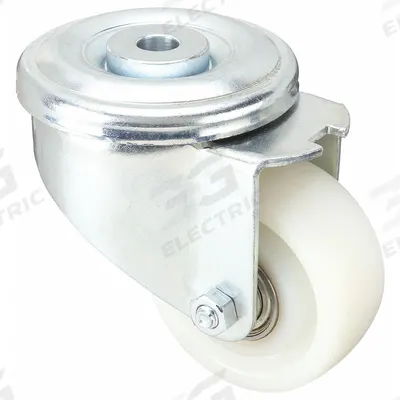 APPROVED VENDOR Bolt-Hole Caster: Swivel, No Brake, Nylon, 3 in Wheel Dia., 1 1/4 in Wheel Wd - Standard Bolt-Hole Casters