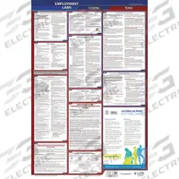 JJ KELLER Labor Law Poster: TX, English, Plastic, 24 in x 40 in, Federal and State Labor Law (MPN 300-TXWC-3). Key specifications — State/Province: TX; Language: English.