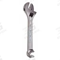 REED Adjustable Wrench: Alloy Steel, Chrome, 8 in Overall Lg, 15/16 in Jaw Capacity, Plain Grip (MPN A8VO). Key specifications — attr309359: Chrome; attr324924: REED; attr309358: Alloy Steel.