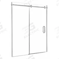 FOREMOST Shower Door: 56 in Min. Door Wd, 60 in Max. Door Wd, 76 in Overall Ht, Clear Tempered Glass (MPN MRRL6076-CL-SV). Key specifications — Brand: FOREMOST.