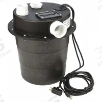 LITTLE GIANT Sink Drain Pump System: 5 gal, 1/6 hp, 115V AC, 12 gpm Flow Rate @ 10' of Head, 2 A (MPN 505055). Key specifications — Brand: LITTLE GIANT; Rated Voltage: 115V AC; Discharge Location: Top; Switch: Piggyback Diaprhagm.