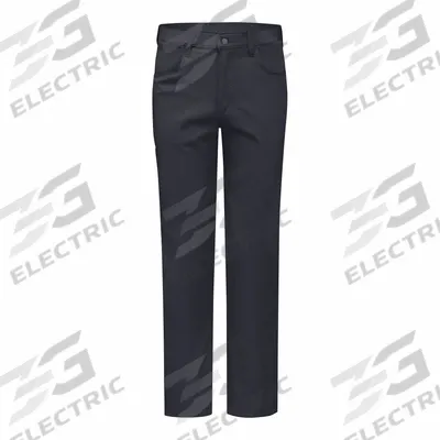 RED KAP Men's Pants: Adj Waistband, 34 in to 35 1/2 in Waistband Size, Unhemmed Leg