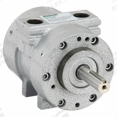 SPEEDAIRE Air Motor: 2.5 hp, 78.75 in-lb Torque, 3,000 RPM, 68 cfm, Foot/Hub, 1/2 in NPT - Oilless Rotary Vane Air Motors
