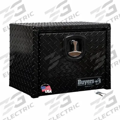 BUYERS PRODUCTS Underbody Truck Box: Underbody Truck Box, Single Drop-Down Door Door, Black - Single Drop-Down Door Boxes
