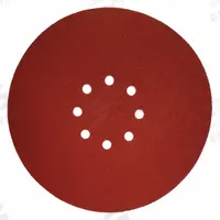 BN PRODUCTS USA Drywall Sanding Disc: Disc, 9 in, Hook and Loop, Cloth Backing, 80 Grit, 10 PK (MPN SDR9-80/10). Key specifications — attr913104: Aluminum Oxide; attr913107: Cloth; attr913116: 8; attr913105: Coated; attr913112: Coarse; attr913110: Maroon; attr913108: C; attr913109: Open.