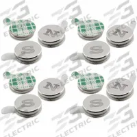 APPROVED VENDOR Rare Earth Magnet: Neodymium, 1/4 in Outside Dia, 0.06 in Thick, Disc Magnet, 12 PK (MPN 07525). Key specifications — Color: Silver, White; Max Pull Force: 0.95 lbf.