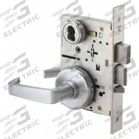 BEST Door Lockset: Classroom Security Lever Locksets, Chrome, ADA Compliant (MPN 45HW7WEU15H626). Key specifications — attr1024149: Not Ligature-Resistant; attr1011488: BEST; attr1024446: F30; attr1011524: No Message; attr1011506: 40H Rose; attr1011485: Yes; attr1059461: Satin Chromium-Plated : Stainless Steel.
