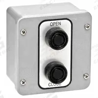 AMERICAN GARAGE DOOR SUPPLY Control Station: Open-Close, Momentary Contacts, Outdoor, Surface Mount (MPN 2BX). Key specifications — attr1070078: Faceplate; attr92627: 2BX; attr93592: AMERICAN GARAGE DOOR SUPPLY; attr1070071: Commercial Garage Door Operators; attr1070072: Momentary Contacts; attr1070073: Open-Close; attr1070075: Outdoor; attr1070080: Surface Mount.