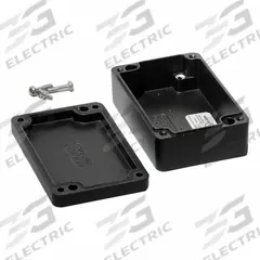 HAMMOND Enclosure: Die-Cast Aluminum, 3 in x 2 in x 1 in, NEMA 12/13/4/4X/6/6P, Screw On (MPN 1590Z062BK). Key specifications — Brand: HAMMOND; Closure Method: Screws; Knockouts: Not Included.
