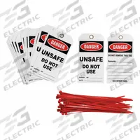 BRADY Danger Tag: Danger, UNSAFE DO NOT USE SIGNED BY___DATE___, Polyester, Date/Signed By, English (MPN TG005E)