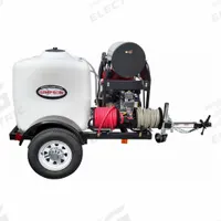 SIMPSON Gas-Powered Pressure Washer: Trailer Pressure Washer, Hot, Cart, Heavy Duty, Diesel, Direct (MPN 95006). Key specifications — attr1042471: 95006; attr1042472: Diesel; attr1042478: Vanguard; attr1045121: SIMPSON.