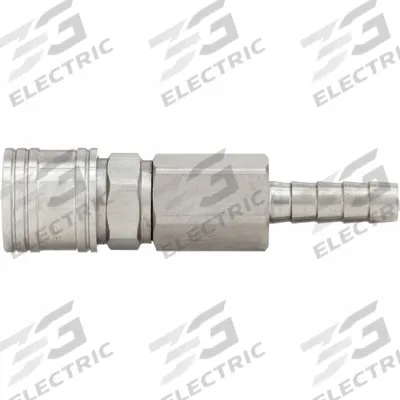 SPEEDAIRE Quick Connect Hose Coupling: 1/4 in Body Size, 3/8 in Hose Fitting Size - Global-Style High-Flow Steel Quick-Connect Air Coupling Bodies