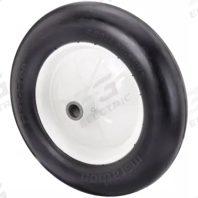 MARASTAR Flat-Free Wheel: 15 1/2 in Wheel Dia., 3 5/8 in Wheel Wd, Polyurethane - Flat-Free Polyurethane Foam Wheels