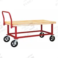 DURHAM MFG Platform Truck: 1,800 lb, 48 in L x 24 in W x 34 13/16 in H Deck, 8 in Caster Dia (MPN WHPTA-WD-2448-8MR-17T). Key specifications — Side Panel Type: No Side Panels; Caster/Wheel Configuration: (2) Rigid; Brand: DURHAM MFG.