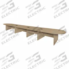 REGENCY Conference Table: Oval, Laminate/Melamine, Noble Oak, 264 in Overall Lg, 52 in Overall Wd (MPN LCTRT26452NO). Key specifications — attr987891: Slab Leg; attr987894: Melamine; attr987867: PVC; attr987857: REGENCY; attr987872: Laminate.