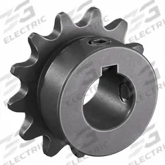 TSUBAKI Single Strand Sprocket: 35, For 3/8 in Chain Pitch, 5/8 in Bore Dia, 13 Teeth, Steel (MPN 35B13F-5/8). Key specifications — Brand: TSUBAKI.