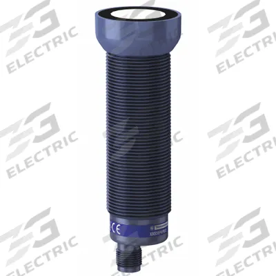 TELEMECANIQUE SENSORS Cylindrical Ultrasonic Sensor: 40 mm Dia, Built-in Connector, 5 - Pin M12 - Cylindrical Sensors with Built-in Connectors
