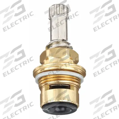 KISSLER Stem: For Price Pfister AB1953 Series, Use with Hot Water, Brass, Chrome - Disc Faucet Cartridges