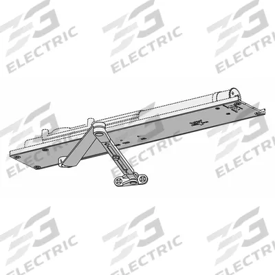 LCN Door Closer: Concealed Mounting Type, Grade 1 - Heavy Duty, Aluminum, 21 7/8 in Lg - Concealed-Mount Door Closers