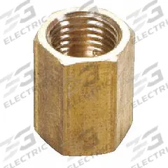 SUR&R Brake Line Union: Inverted Flare Union, 3/8"-24 Thread Size, Brass, 3/16 in Outside Dia, 4 PK (MPN BR405). Key specifications — Material: Brass; Product Type: Inverted Flare Union; Thread Size: 3/8"-24; Brand: SUR&R; Color: Bronze.