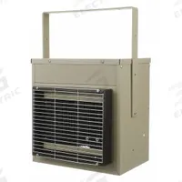 MARKEL PRODUCTS Electric Plenum Heater: 5kW, 208/240V AC, 275 CFM, 14-3/8 in x 14-1/2 in x 19-3/8 in (MPN HF5705T). Key specifications — Wattage Output: 5kW; Voltage: 208/240V AC; Air Flow: 275 CFM; Brand: MARKEL PRODUCTS; Overall Dimensions - H x W x D: 14-3/8 in x 14-1/2 in x 19-3/8 in.