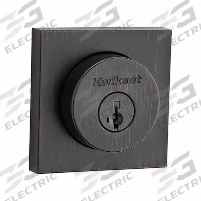 KWIKSET Single Cylinder Deadbolt: Cylindrical, 1 3/4 in Door Thick - Max - Standard Cylindrical Deadbolts
