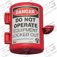 ZING Plug Lockout: For 1/2 in Max Cord Dia, For 2 in Max Plug Dia, For 2-Prong/3-Prong Plug Type (MPN 7105). Key specifications — Brand: ZING; Encasing Lockout: Yes; Lockout Material: Plastic; For Plug Type: 3-Prong.
