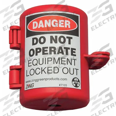 ZING Plug Lockout: For 1/2 in Max Cord Dia, For 2 in Max Plug Dia - Plug Lockout Covers