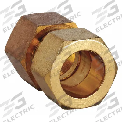 APPROVED VENDOR Compression Fitting Coupling: 1/4 in OD x 1/2 in Pipe Fitting Size - Low-Lead Standard Sleeve Brass Compression Fitting