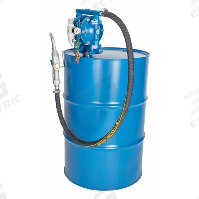 FINISH THOMPSON Air Drum Pump: Pump w/ Discharge Hose & Spout, 1:1, 20 gpm Max. Flow Rate - General Purpose Diaphragm Drum Pumps
