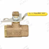 APOLLO Manual Two-Way Ball Valve: 1/4 in, Bronze, Straight, FNPT x FNPT, 600 psi Max. Pressure (CWP) (MPN 75-101-01). Key specifications — Brand: APOLLO; Handle: Locking Lever.