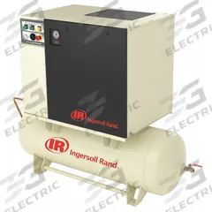 INGERSOLL RAND Rotary Screw Air Compressor: Horizontal, 7 1/2 hp, 26.3 cfm, 80 gal Tank, 460V AC (MPN UP6-7.5-125/80-460-3). Key specifications — attr48606: Three; attr48593: 460V AC; attr48578: INGERSOLL RAND; attr110305: Not Included.