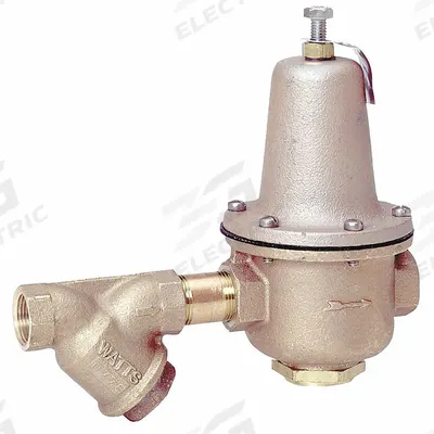 Watts Water Pressure Regulator: FNPT x FNPT, 1 1/4 in Pipe Size, Brass, 25 psi to 75 psi - Standard Capacity Water Pressure Regulators