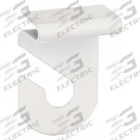 APPROVED VENDOR Under-Shelf Hook: Clip-In, 10 lb Wt Capacity, 1 Points per Hook, White, Steel (MPN 1RCK4). Key specifications — Color: White; Finish: Painted; Material: Steel; Product Type: Under-Shelf Hook.
