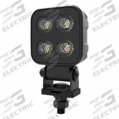 ECCO Vehicle Work Light: Square, Flood, LED, Bracket, 2 Conductor Cable with Connectors, White (MPN EW2720). Key specifications — Housing Color: White; Brand: ECCO; Electrical Connection: 2 Conductor Cable with Connectors; Installation Type: Permanent.