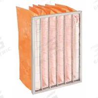 GRAINGER Pocket Air Filter: 24 in x 12 in x 15 in, MERV 11, Orange, Synthetic, 6 Pockets (MPN 5M412). Key specifications — Display Sell UOM: EA; Brand: GRAINGER; Media Material: Synthetic; Performance Rating: MERV 11.