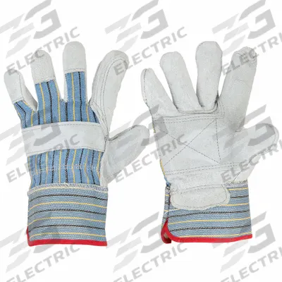 CONDOR Leather Gloves: S ( 7 ), Cowhide, Premium, Glove, Full Finger, Safety Cuff - Work Gloves