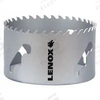 LENOX Hole Saw: 4 1/8 in Saw Dia., 3 Teeth per Inch, 1 7/8 in Max. Cutting Dp, 5/8"-18 Thread Size (MPN LXAH3418). Key specifications — attr1098070: 3; attr1098087: LENOX; attr1098073: 5/8"-18.